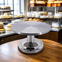 قاعدة تزيين الكيك دوار 360 درجة 30×17 سم