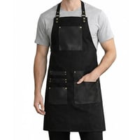 مريلة قماش متعددة الاستخداملت اسود 90001