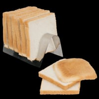 حامل خبز التوست استيل 6 خانات