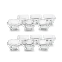 صحن حلا زجاجي 151 ملي 5.1 اونص 12حبة