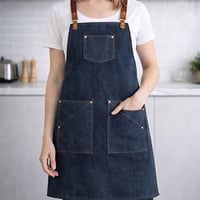 مريلة قماش متعددة الاستخداملت ازرق غامق 90010