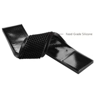 قاعدة كاسات ربل اسود 8x60سم