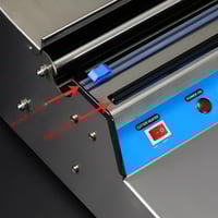 مكينة تغليف كهربائية رول فلم شفاف استلس استيل