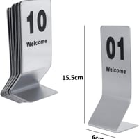 قواعد ارقام طاولات استيل من 1 - 50