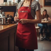 مريلة قماش متعددة الاستخداملت احمر 90011