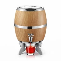 موزع مشروبات برميل 8 لتر شكل خشبي