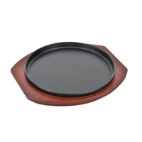 صاج حديد بقاعدة خشب 24 سم