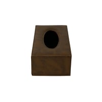 علبة مناديل جلد بني 11*23 سم