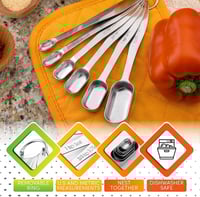 ملاعق معاير استيل 6 ملاعق