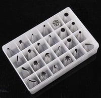 طقم انابيب تززين الكيك 24 حبة