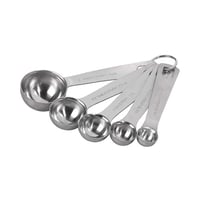 طقم ملاعق قياس استيل 5 حبه