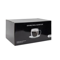 طقم اكواب شاي 6 حبه مع الصحن 250 ملي