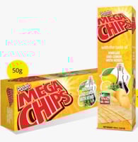 بطاطس ميقا تشيبس بطعم الخل والليمون بالأعشاب 50 جم