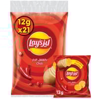 ليز كيس بنكهة الفلفل الحار 21حبة * 11 جم