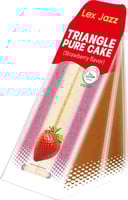 كعكة بيور مثلثة بنكهة الفراولة من ليكس جاز 100 جم–...