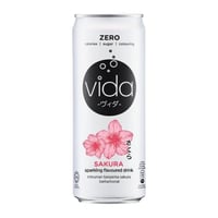 مشروب فيدا الفوار بنكهة ساكورا - خالي من السكر وال...
