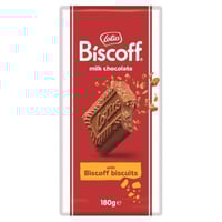 لوح شوكولاتة لوتس مع قطع بسكويت اللوتس 180 جم بلجي...