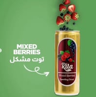 مشروب غازي توت مشكل من ريتا 240 مل