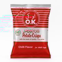رقائق البطاطس اوكى – نكهة الفلفل الحار