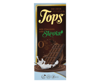 توبس شوكولاتة حليب محلى بستيفيا بدون سكر 60 جرام