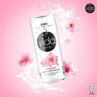 مشروب فيدا الفوار بنكهة ساكورا - خالي من السكر وال...