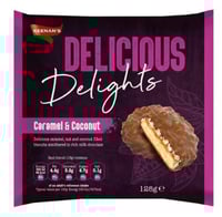 بسكويت بحشوة كراميل وجوز هند ومكسرات من كينان – 12...