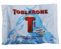 توبليرون شوكلاته بيضاء سويسرية بالعسل ونوجا اللوز