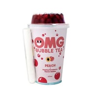 شراب OMG بابل تي بنكهة الخوخ وفقاعات الفراولة المن...