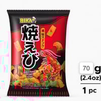 بيكا مقرمشات روبيان باربكيو 70جم Bika BBQ Prawn Sn...