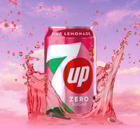 مشروب سفن اب 7UP زيرو بينك ليمونيد 330مل - منعش وم...