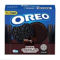 اوريو – بسكويت بطعم الشوكولاتة الداكنة 12 قطعة