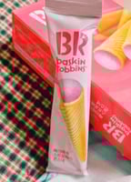 باسكن روبنز بسكويت مخروطي محشو بكريمة الفراولة – 6...