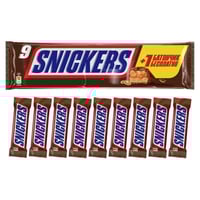 شوكولاتة سنيكرز (Snickers) 500 جم 9 قطع بريطاني