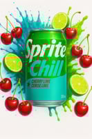 سبرايت تشيل بنكهة الكرز والليمون 355 مل امريكي