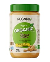 زبدة فول سوداني ناعمة عضوية من ريجانو 510 جم