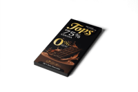 توبس شوكلاته 75% داكنة بدون سكر