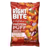 سناك رايت بايت نباتي بنكهة الباربكيو – غني بالبروت...
