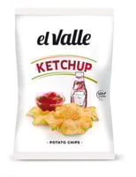 شيبس الفالي بالكاتشب خالي من الجولاتين اسباني 130...