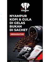 قهوة جادجا كوبي طبرق مطحونة وسكر 10 اظرف