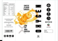 رقائق بروتين من أكسجين بنكهة الجبنة 50 جم