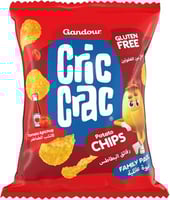 غندور كريك كراك شيبس بنكهة الكاتشب، 120 جرام