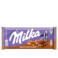 شوكولاتة ميلكا بالفول السوداني مع قطع الكراميل 100...