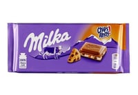 ميلكا اهوي شوكلاته بنكهة البسكويت وقطع شوكلا 100جر...