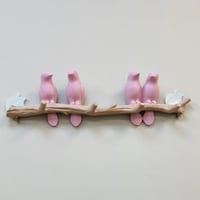 علاقة ملابس سيراميك لعصافير غصن الشجرة