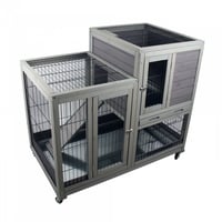 قفص حيوانات خشبي