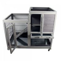 قفص حيوانات خشبي