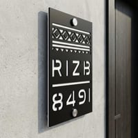 لوحة العنوان الوطني أكريليك مفرغة طبقتين مع نقش سد...