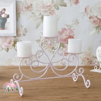 7017 شمعدان معدني زهري