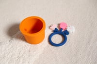 عضاضة سيليكون اصيص ورد