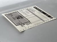 استيكر الزجاج الخلفي للجمس والشفر طبق الاصل